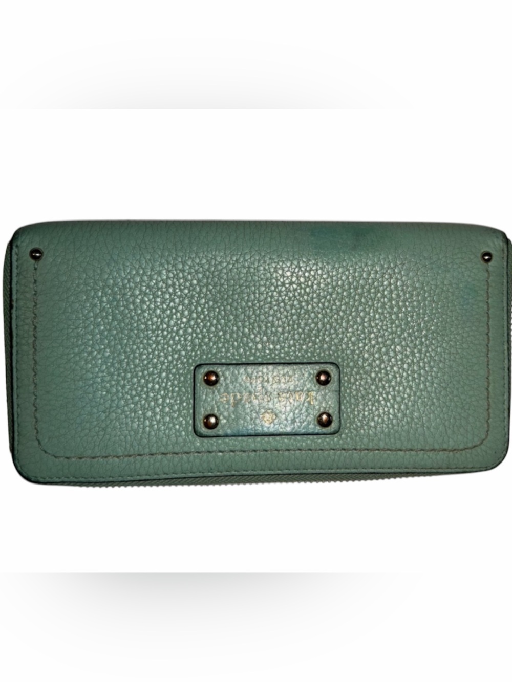 Kate Spade Wellesey Neda Zip-around Blue Leather Wallet